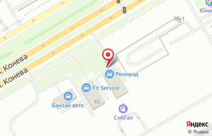 Автокомплекс Реновод в Кировском районе на карте