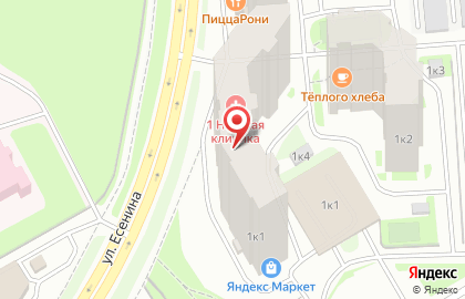 Первая Невская Клиника на улице Есенина на карте