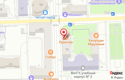 Магазин штор Одёжка для окошка на улице Карла Либкнехта на карте