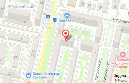 Продуктовый магазин Грант в Ставрополе на карте