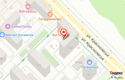 Офис продаж Билайн на улице Краснолесья на карте
