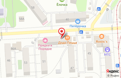 Телекоммуникационная компания Билайн в Октябрьском районе на карте