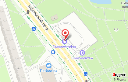 Автомойка Газпромнефть на метро Отрадное на карте