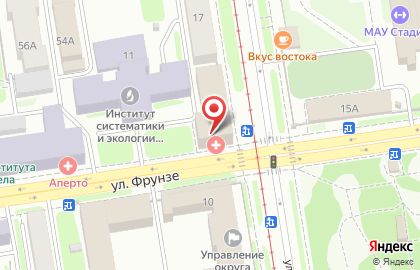 Филиал ИЦиГ СО РАН НИИ терапии и профилактической медицины в Новосибирске на карте