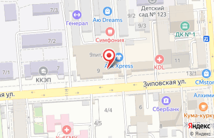 Магазин Рукодельница в Прикубанском районе на карте