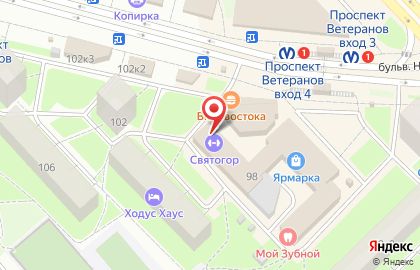 Секция айкидо и Джиу-Джитсу для детей Госинкан в Санкт-Петербурге на карте