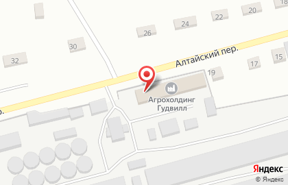 Агрохолдинг Гудвилл в Алтайском переулке на карте
