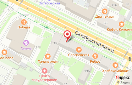 Ювелирный магазин-мастерская Милена на Октябрьском проспекте на карте