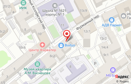 Центр бухгалтерского учета и налогообложения в Фурманном переулке на карте