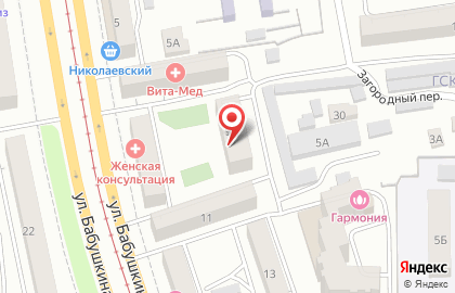 Торгово-монтажная компания Аврора на улице Бабушкина на карте
