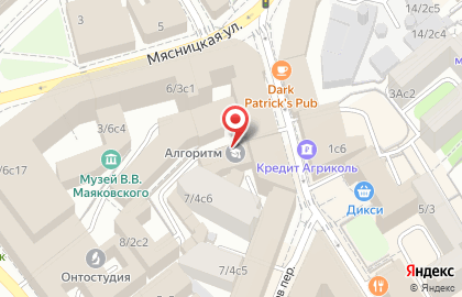 Банкомат ТКБ на метро Лубянка на карте