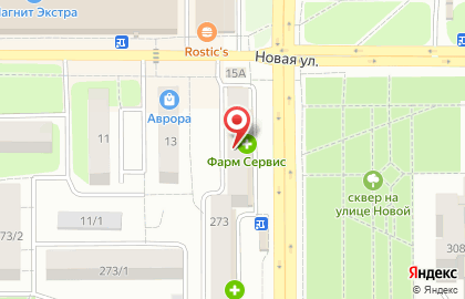Сеть салонов оптики Глазной центр Лунет на Новой улице на карте
