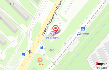 Технический центр Роснефть на проспекте Народного Ополчения на карте