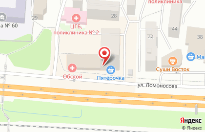 Магазин разливного пива ПивоПей на улице Ломоносова на карте