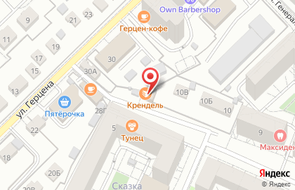 Кондитерская-пекарня Крендель на карте