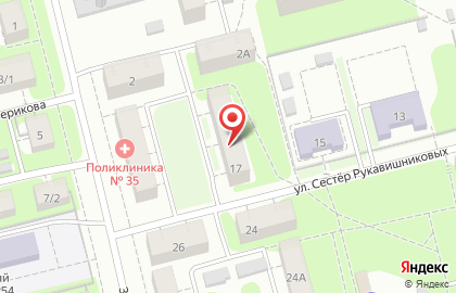 Библиотека имени Л.Н. Толстого на улице Сестер Рукавишниковых на карте