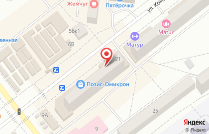 Цветочный уголок на улице Комарова на карте