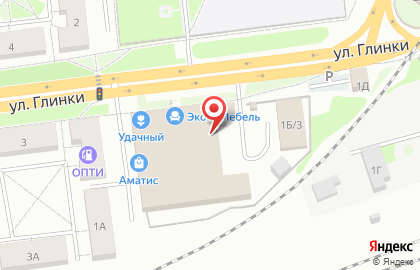 Продуктовый магазин на ул. Глинки, 1Б/2 на карте