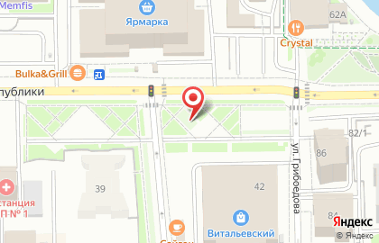 Дёнер в Центральном районе на карте