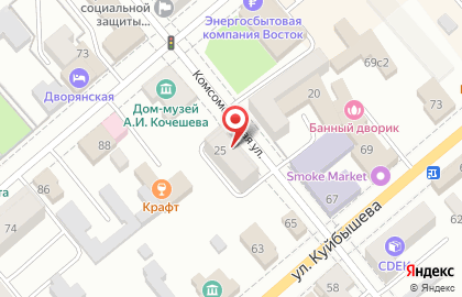 Терминал СберБанк на Комсомольской улице на карте