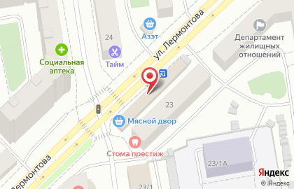 Центр мобильной связи Связной на улице Лермонтова на карте