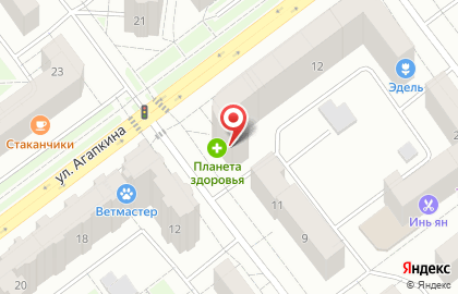 Строящиеся объекты, ООО ЦентрЖилСтрой на улице Агапкина на карте
