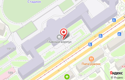 Сибирский государственный университет путей сообщения на улице Дуси Ковальчук на карте