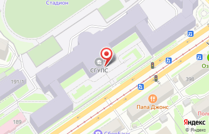 Институт перспективных транспортных технологий и переподготовки кадров, СГУПС Сибирский центр сертификации экономистов и бухгалтеров на карте