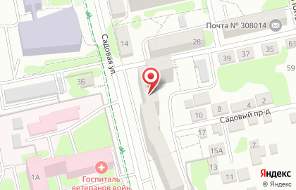 Служба доставки готовых блюд Green Fish на Садовой улице на карте