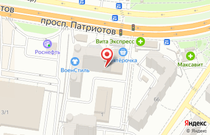 Аптека.ру на проспекте Патриотов на карте