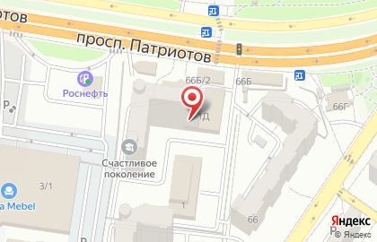 Центрально-Черноземный банк Сбербанка России на проспекте Патриотов на карте
