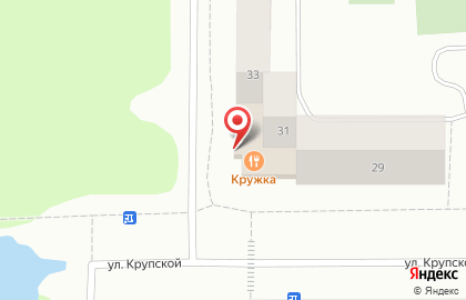 Кружка на улице Крупской на карте