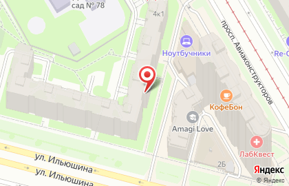 Промсервис на улице Ильюшина на карте