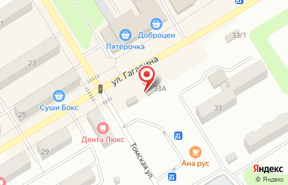 Магазин Лига-Альянс на улице Гагарина на карте