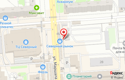 Киоск фастфудной продукции в Коминтерновском районе на карте
