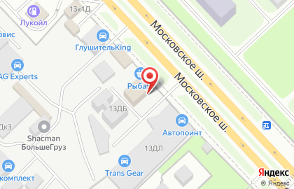 Компания по ремонту турбин Турбо-СПб на Московском шоссе на карте
