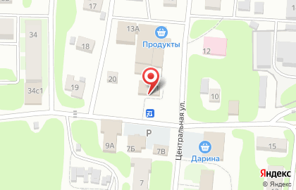Магазин у дома Бристоль на Центральной улице на карте