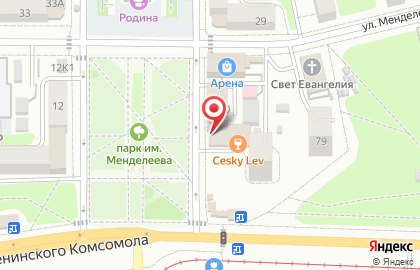 Прогресс на улице Менделеева на карте
