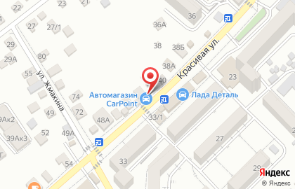 Магазин Царевна на Красивой улице на карте