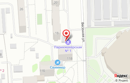 Парикмахерская в Москве на карте