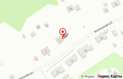 Продуктовый магазин на Колхозной, вл3 на карте