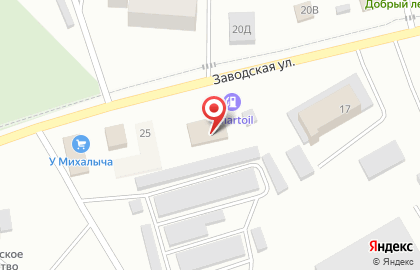 Багетная мастерская Артекс на Заводской улице на карте