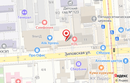 Ассистент на Зиповской улице на карте