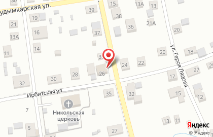 Строймаркет на Ирбитской улице на карте