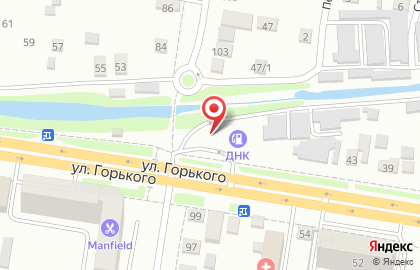 АЗС ДНК на улице Горького на карте