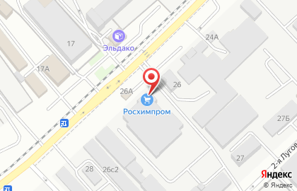 Компания РосХимПром на 1-ой Луговой улице на карте
