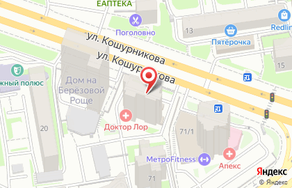 София на улице Кошурникова на карте