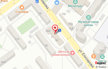 ООО Региональный центр безопасности дорожного движения на улице Елизарова на карте