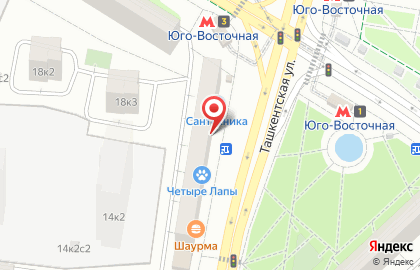 Магазин хлебобулочных изделий на Ташкентской, 12 на карте