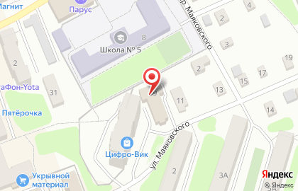 Образовательный центр Абакус на улице Маяковского на карте